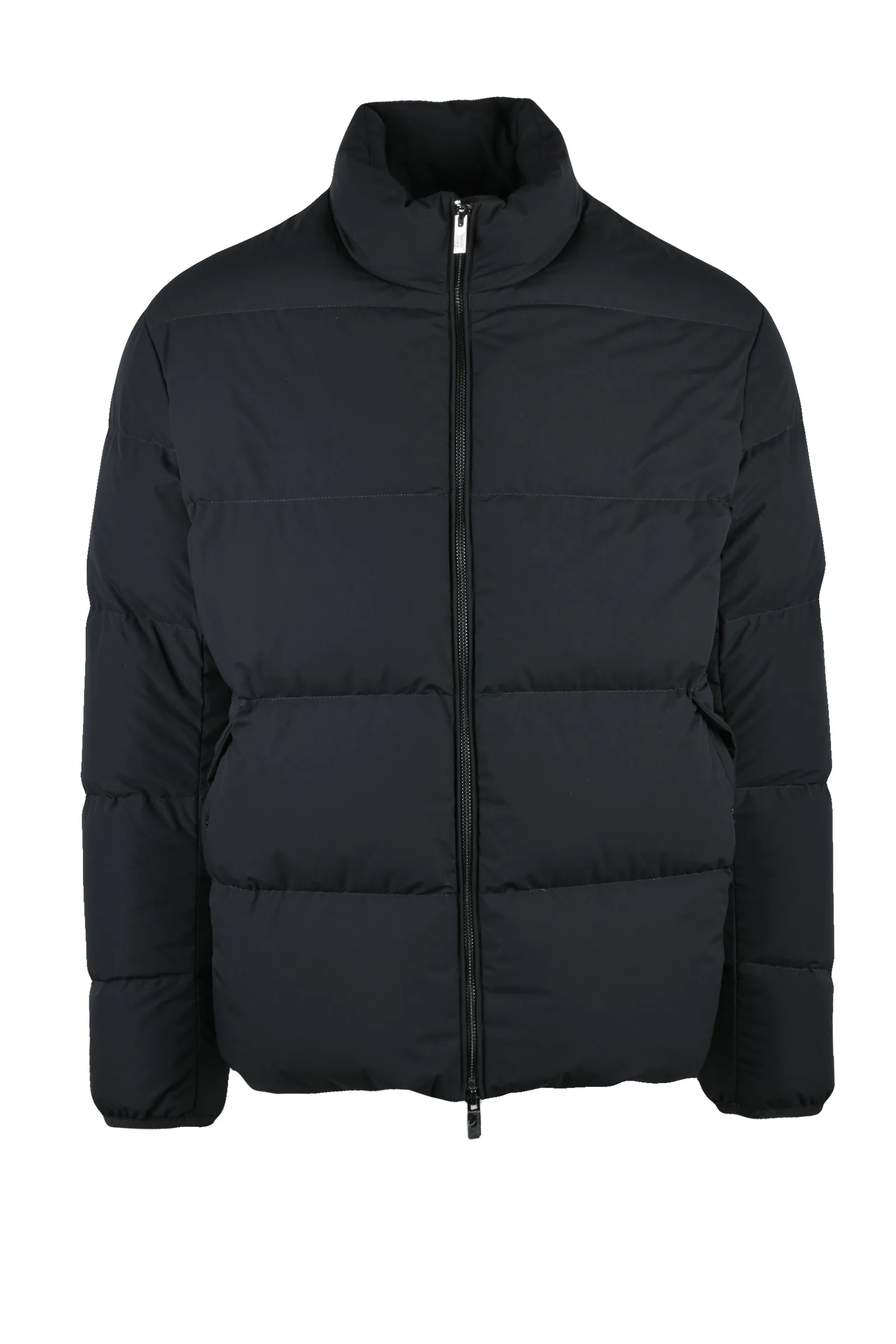 Schwarze Daunenjacke
