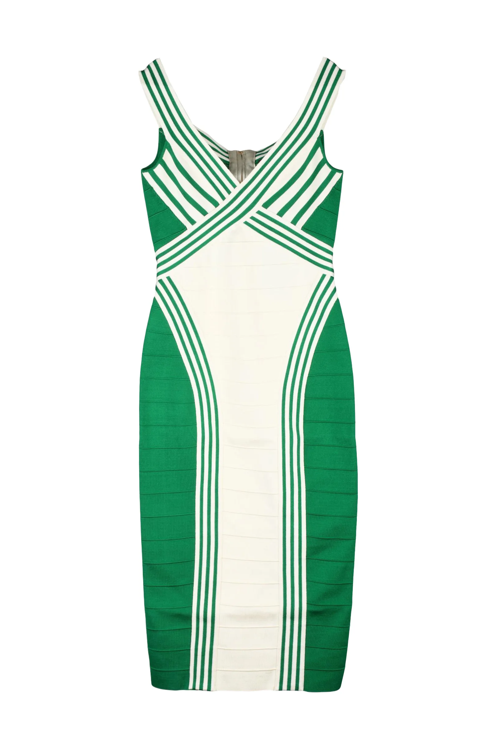 Abito Longuette in Maglia Bianco