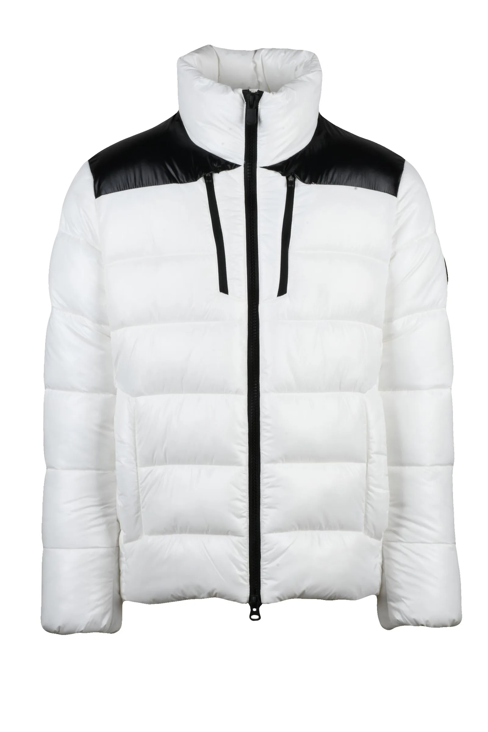 Weiße Daunenjacke