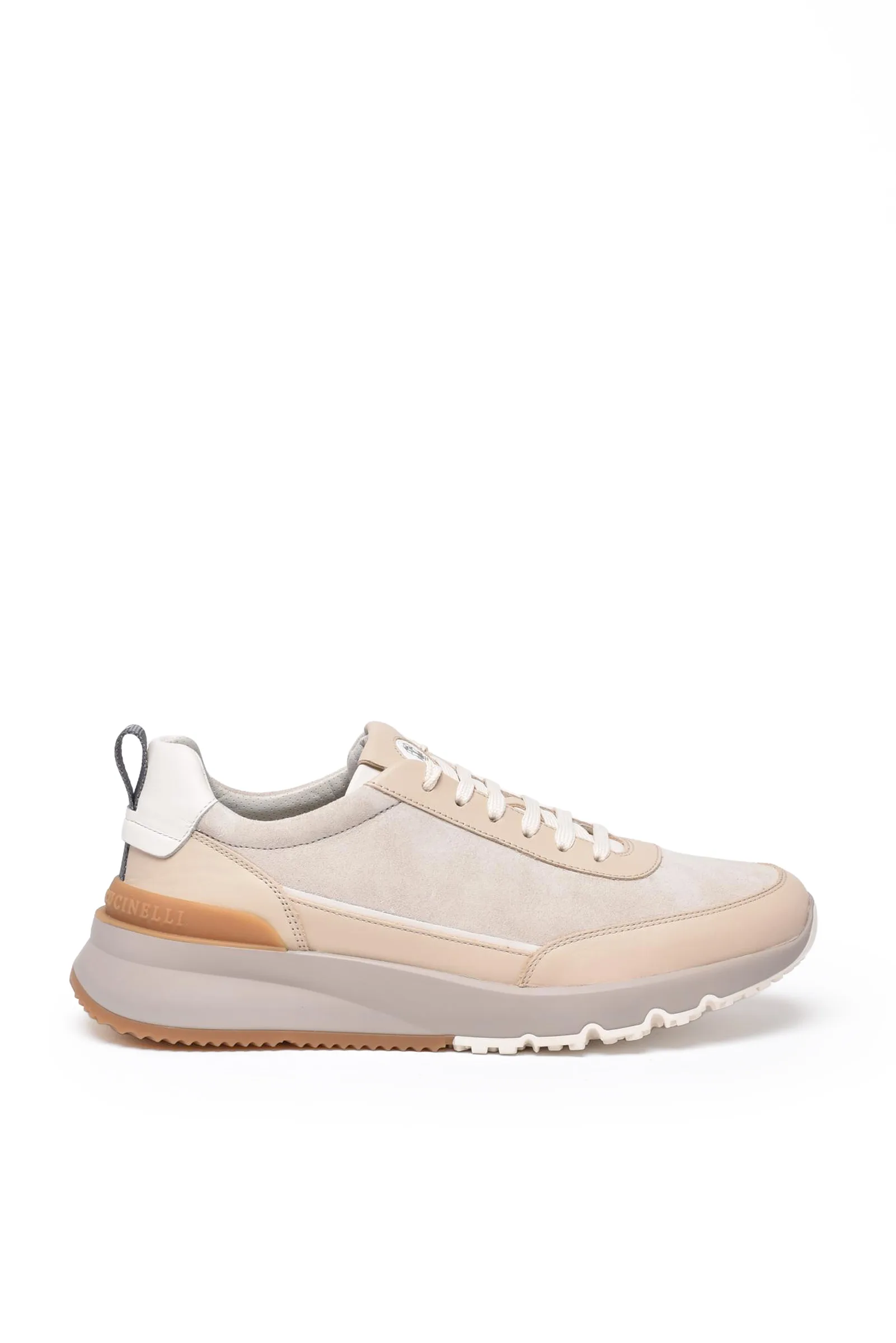 Beigefarbener Sneaker