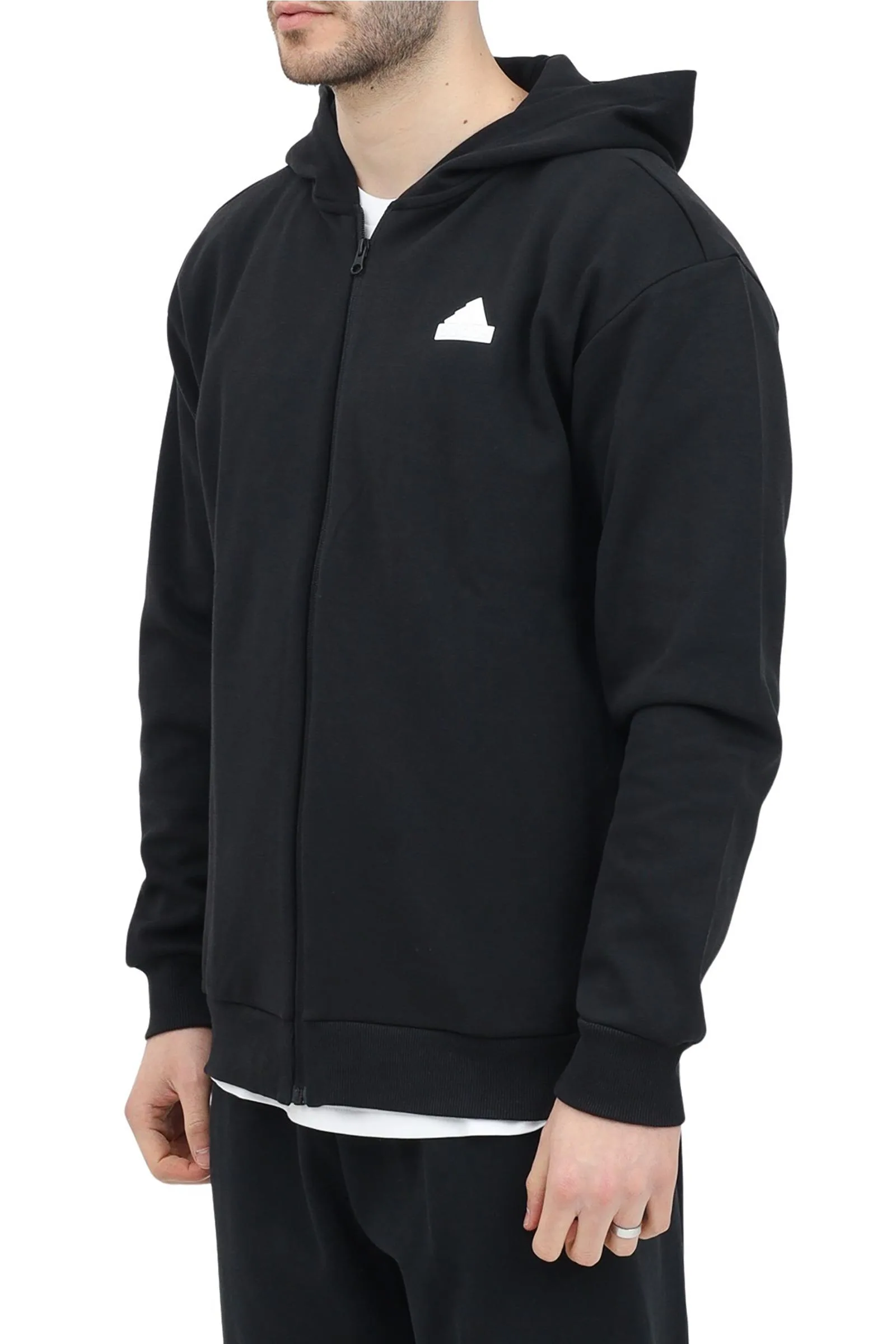 Sweatshirt mit Reißverschluss Schwarz