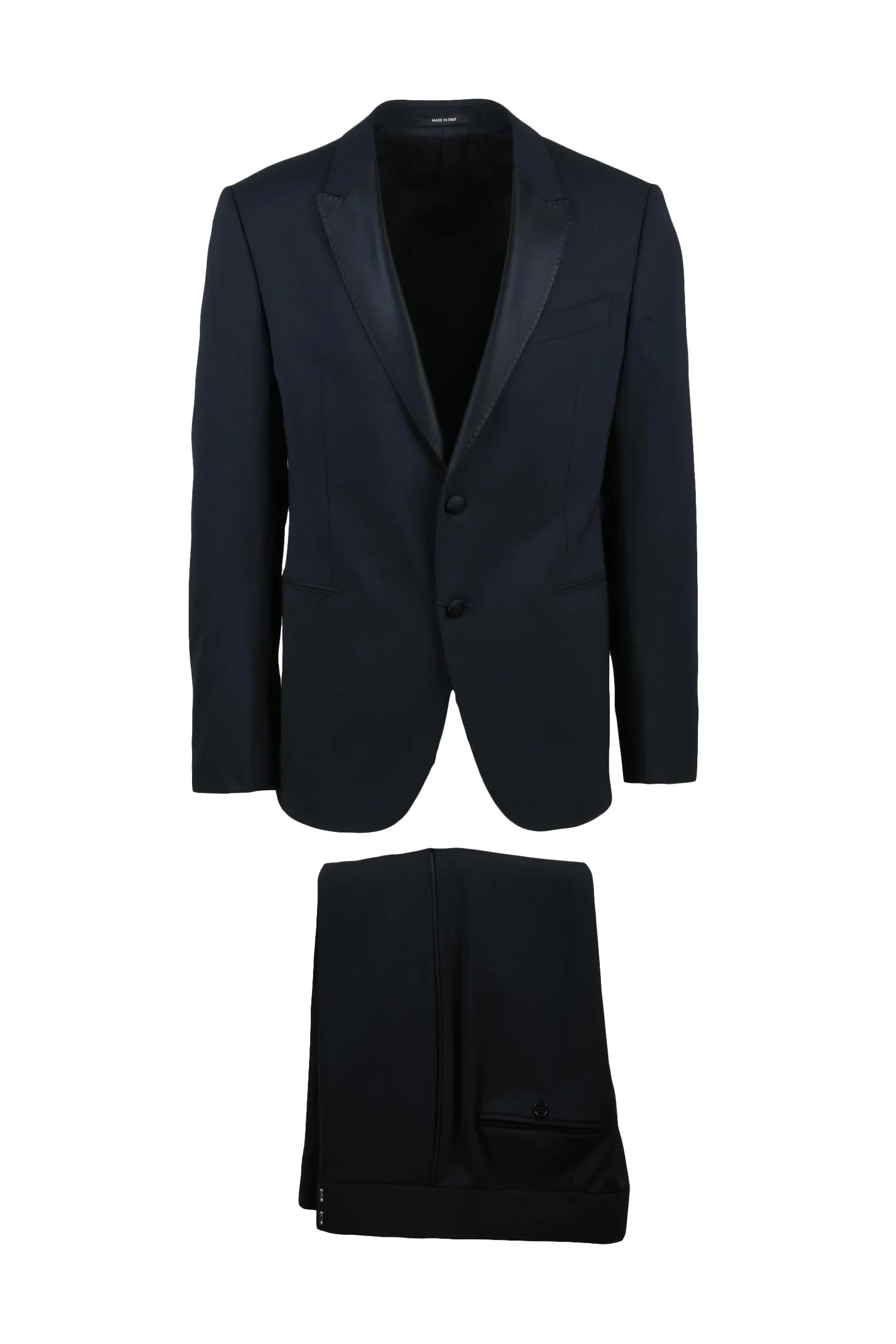 Blauer Smokinganzug