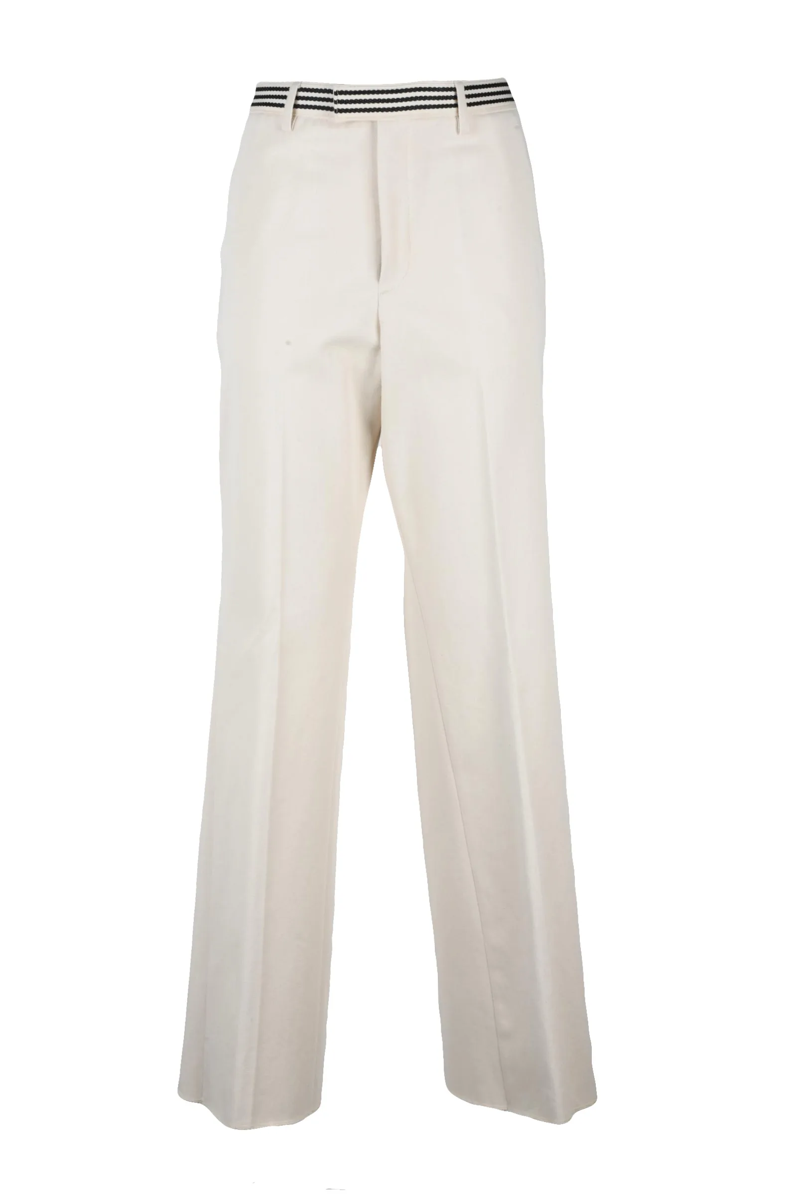 Pantalone Bianco a Gamba Larga