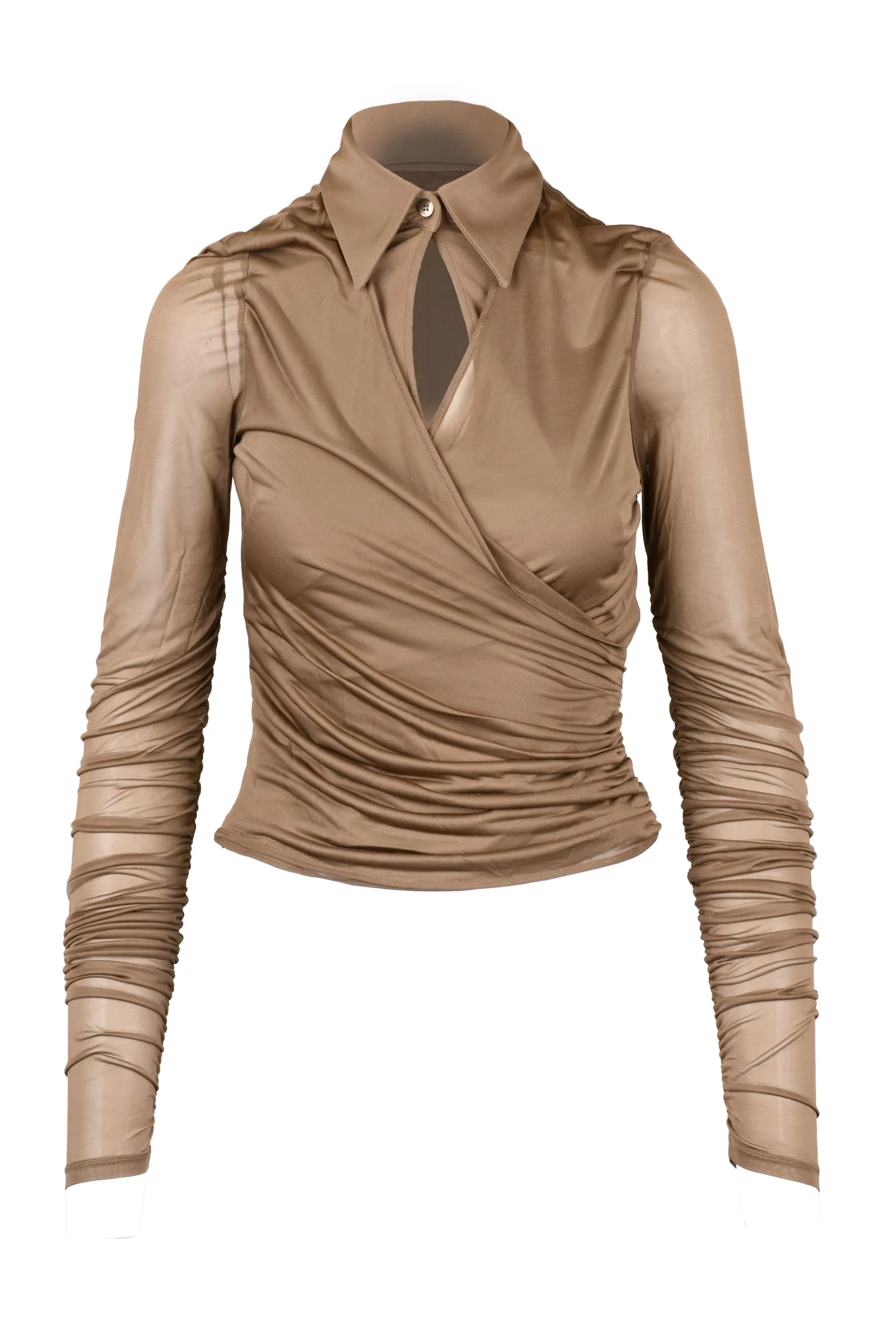 Beige Bluse