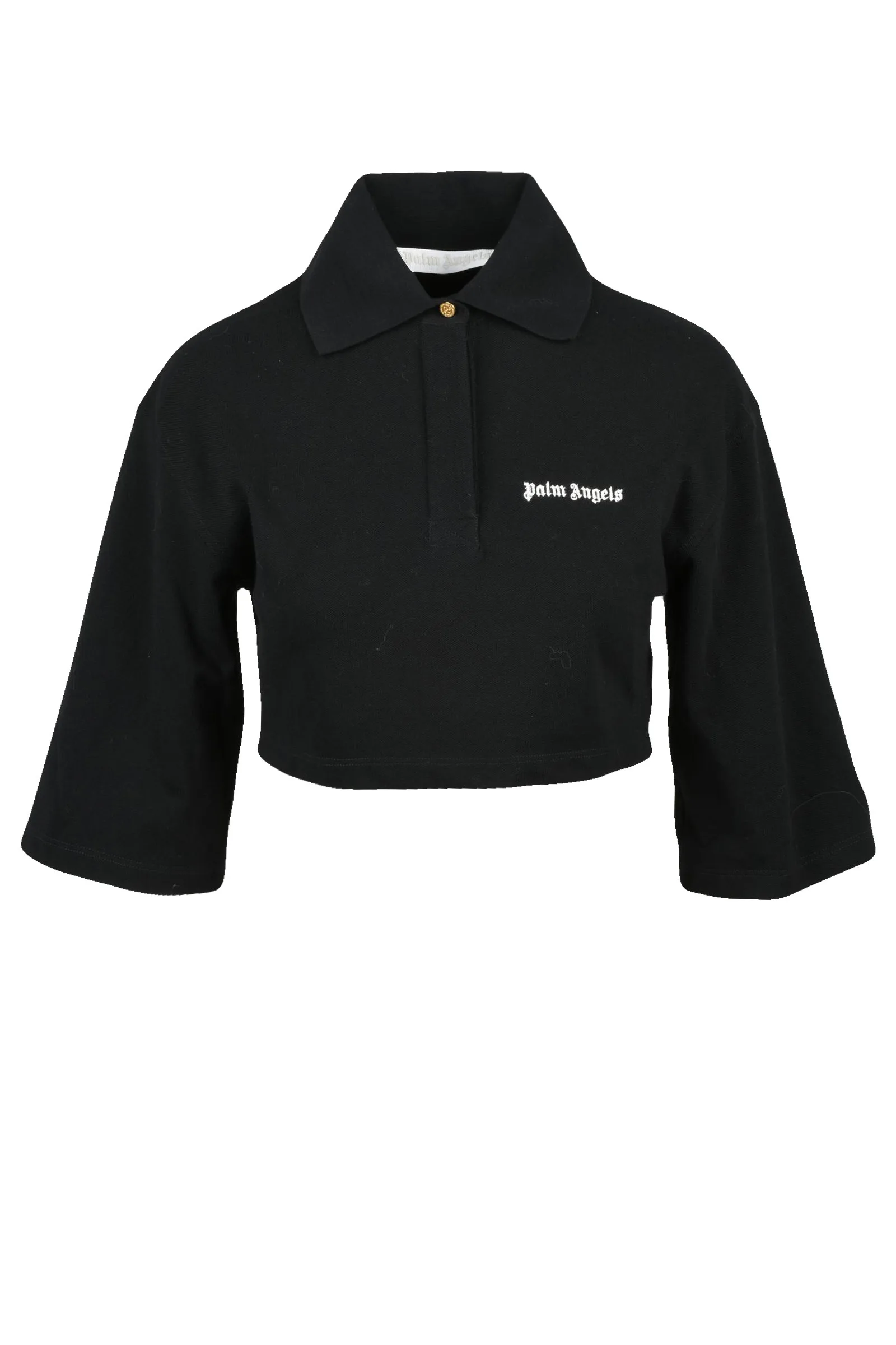 Kurzes schwarzes Poloshirt