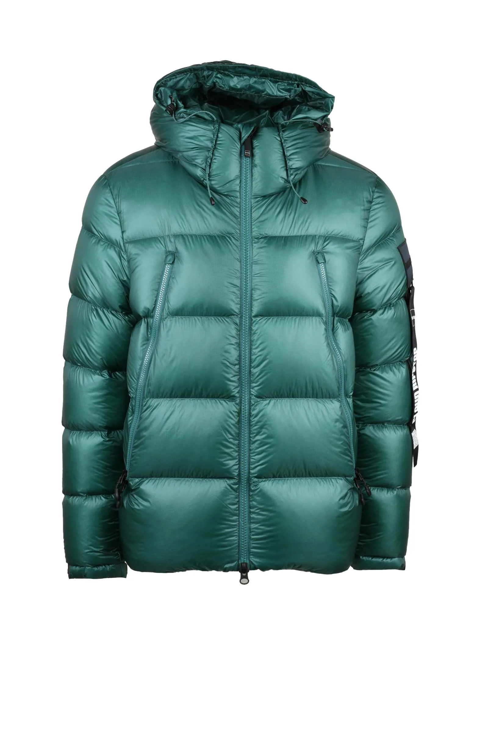 Grüne Daunenjacke