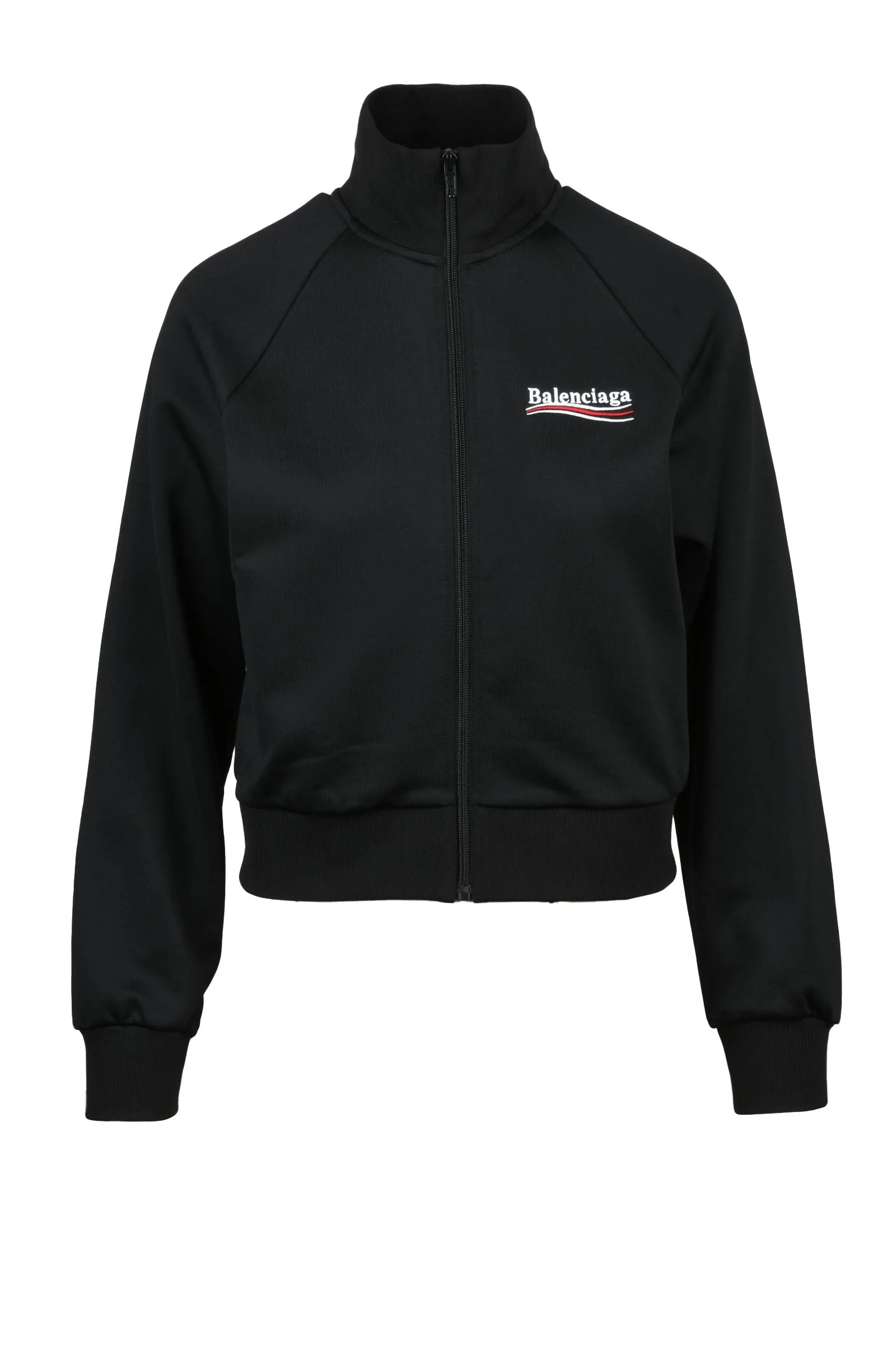 Schwarzes Sweatshirt mit Reißverschluss
