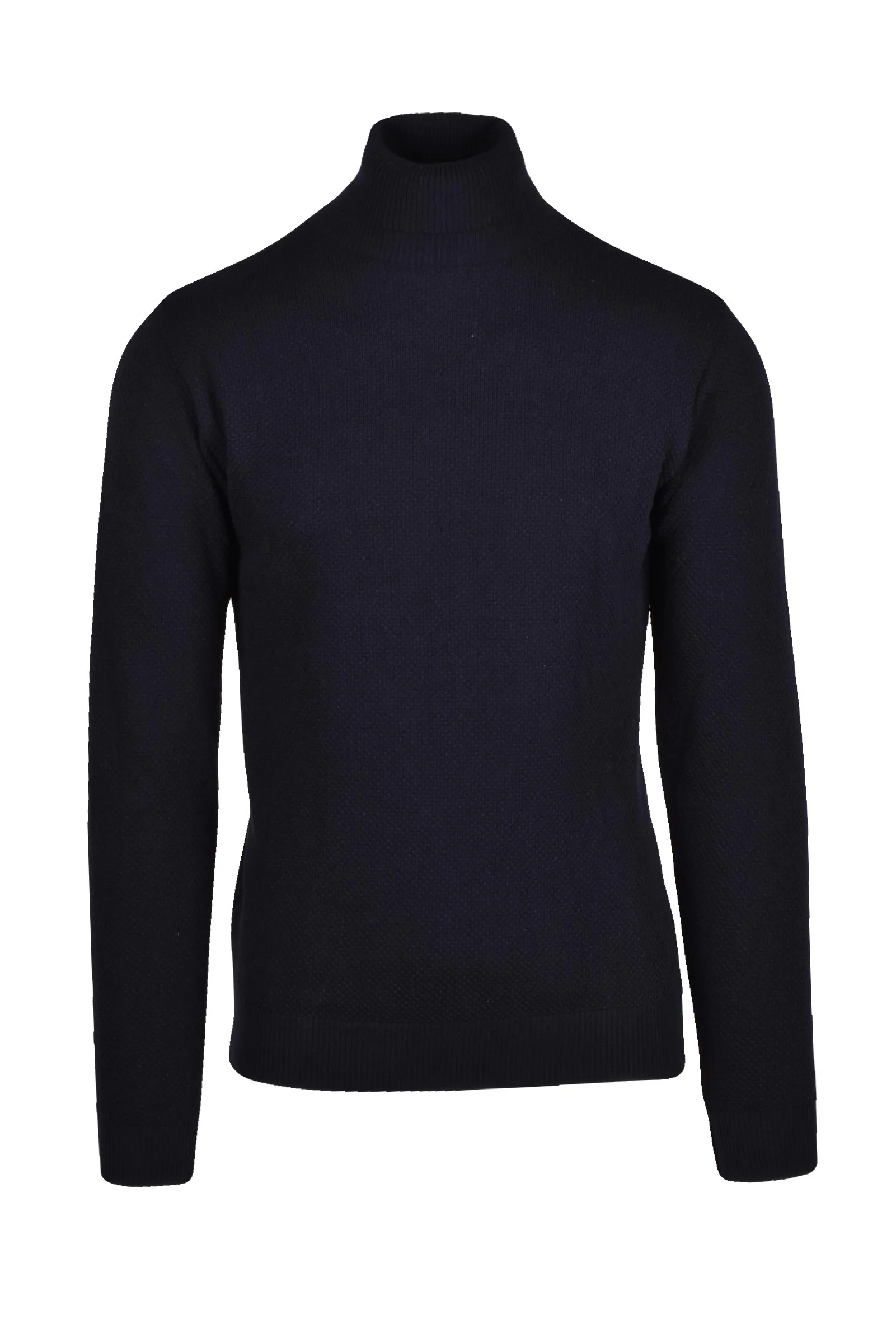 Rpl Roberto P Luxury Blauer Rollkragenpullover