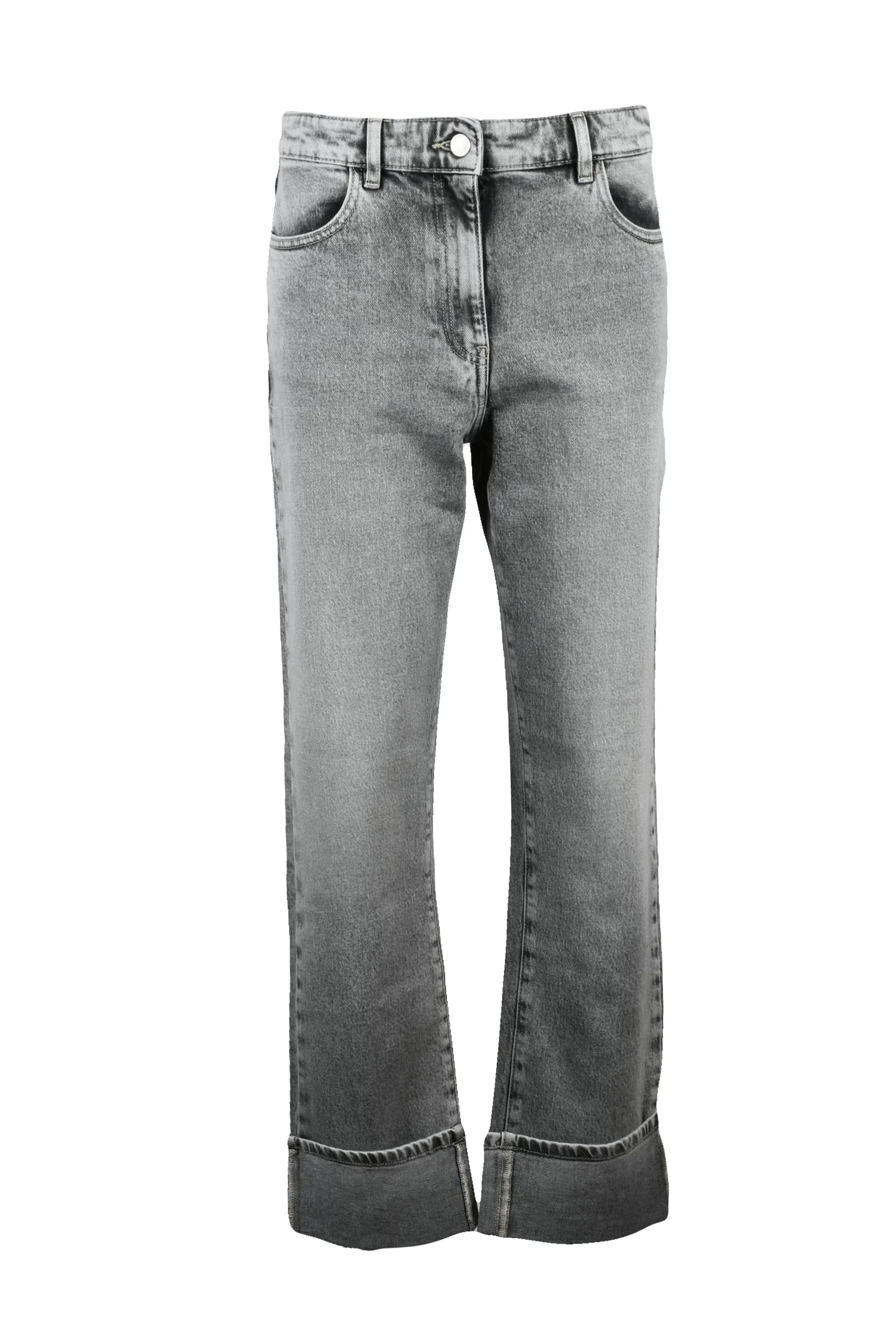 Graue Jeans